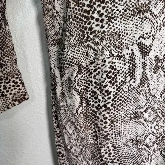 Free People Duster Cardigan Womens Small Wild Nights Snakeskin Snake Print Open - Picture 7 of 12